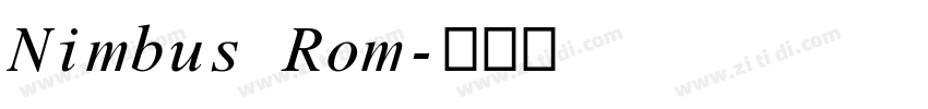 Nimbus Rom字体转换